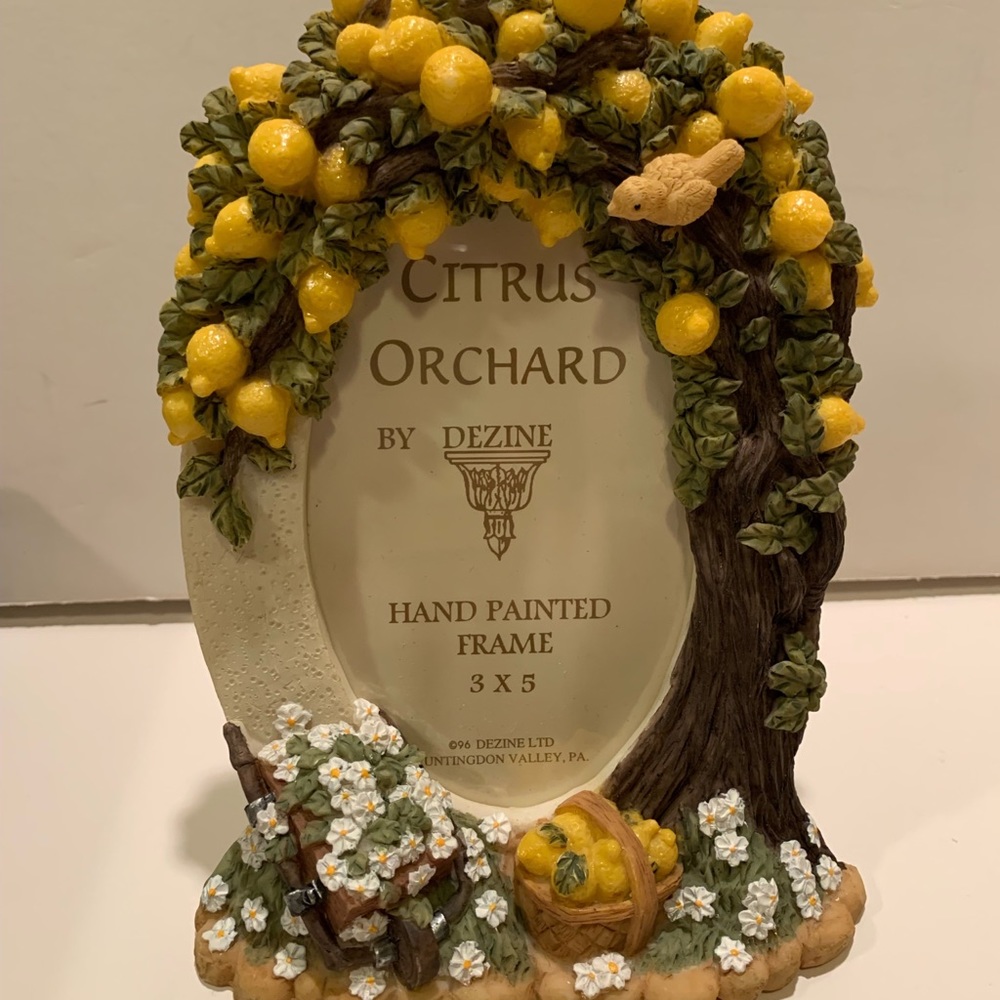 NWT CITRUS ORCHARD by DEZINE PICTURE FRAME.